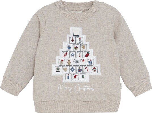 Minymo Collegegenser Beige Melange Minymo 1½ år 86 Collegegenser Grå