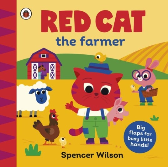 Red Cat the Farmer  With chunky lifttheflaps