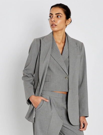 Bruuns Bazaar Lataniabbfrida Blazer   Grey   36
