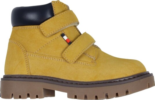 Tommy Hilfiger Støvler Velcro Bootie Oker/Blue Tommy Hilfiger 28 Støvler Brun