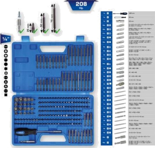 KS TOOLS BT053208 Sett, skrutrekkerbits KS TOOLS BT053208 Sett, skrutrekkerbits