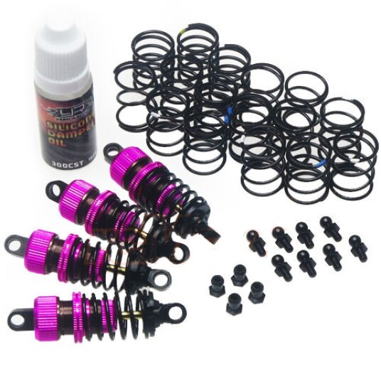 Yeah Racing DSG-0050PK SHOCK-GEAR 50MM DAMPER SET FOR 1/10 RC TO