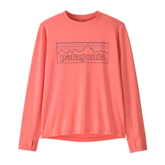 Patagonia Kids L/S Cap SW T shirt Pickled Pink XS 5 6år