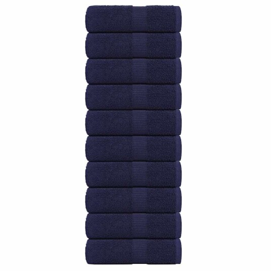 Vaskehåndklær FROGN 10 stk marineblå 30x30 cm 360 gsm Vaskehåndklær FROGN 10 stk marineblå 30x30 cm 360 gsm