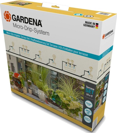 Gardena Micro-Drip Terrasse Vanningssett (30 planter)