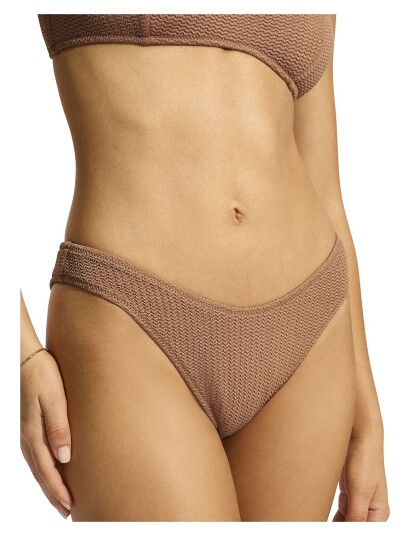 Seafolly Seadive High Cut Pant - Brown - 42 Seafolly Seadive High Cut Pant - Brown - 42