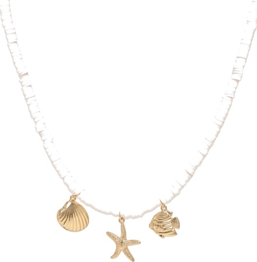 Pieces Pccille Necklace Kca White ONE SIZE Pieces Pccille Necklace Kca White ONE SIZE