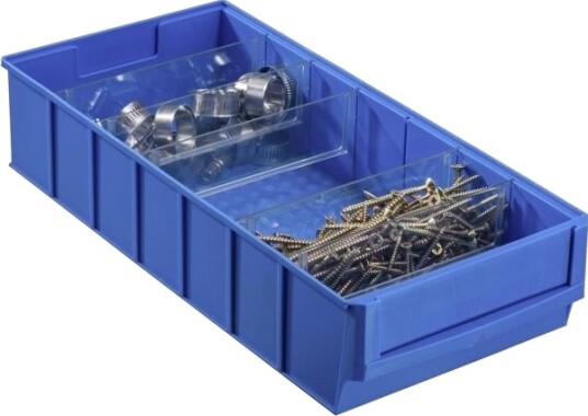 Allit 456550 Oppbevaringskasser L X B X H 400 X 185 X 81 Mm Blå 1 Stk