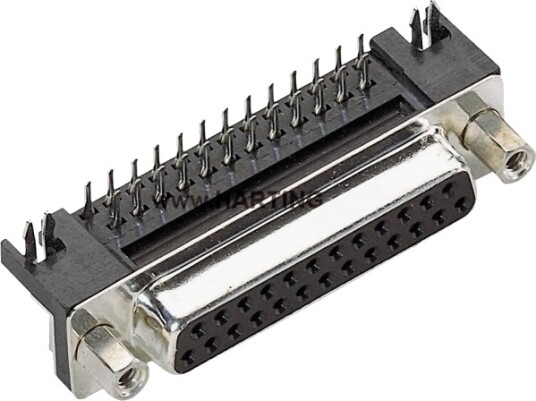 Harting D Sub Stiftliste 90° Pol: 37 Lodding 09 68 463 5812