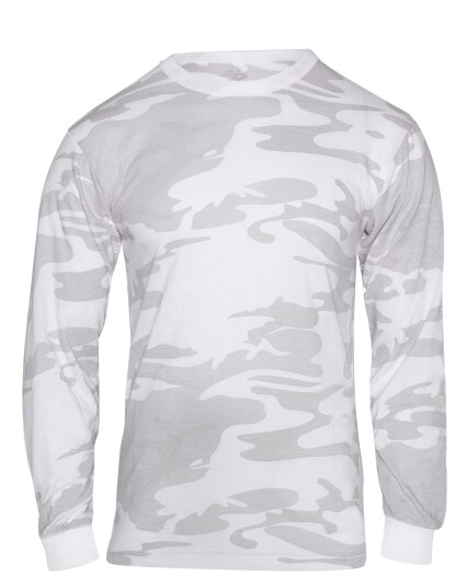 Rothco langermet T-skjorte Beige, Hvit