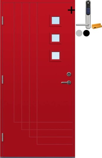 Ytterdør Bygg1 Harstad med Yale Doorman Classic Home