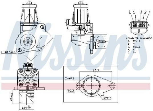 EGR Ventil NISSENS 98405 EGR Ventil NISSENS 98405