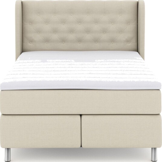 Select No 3 Komplett Sengepakke 140x200 Fast/Medium Beige/Metallben