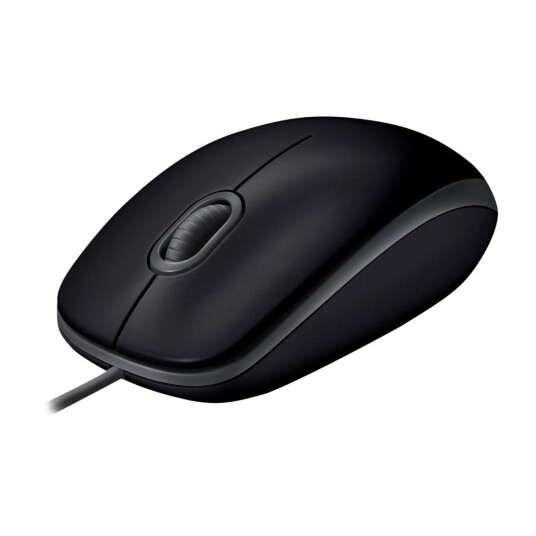 Logitech B110 Silent Optisk Mus USB 1000 dpi Ambidekstriøs Svart