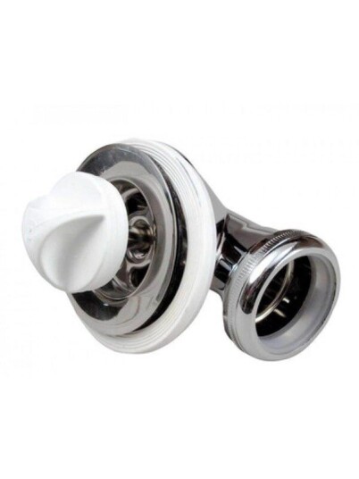 Karfa Bunnventil 1 1/4" Krom med Vinkel for Stålvasker