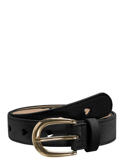 Kids Only Kogaliva Heart Jeans Belt Acc - Black - 85 Kids Only Kogaliva Heart Jeans Belt Acc - Black - 85