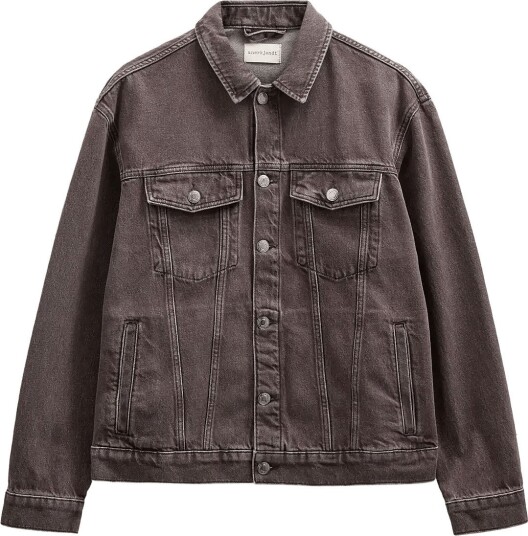 Anerkjendt Akkarsten Dyed Denim Jacket Brown XL Anerkjendt Akkarsten Dyed Denim Jacket Brown XL