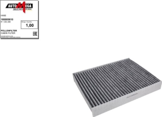 Kupefilter AUTOMEGA 180005610