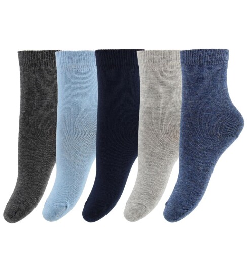 Minymo Sokker 5 pack Navy/Blå/Grå Melert Minymo 19/22 Sokker 19 22