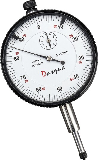 Dasqua 495177 Indikatorklokke Glatt Bakside, 0-10 mm