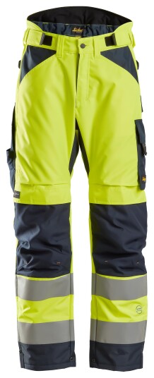 Snickers Workwear 6639 AllroundWork Vinterbukse varselgul, marine Varselgul, Marine, Klær
