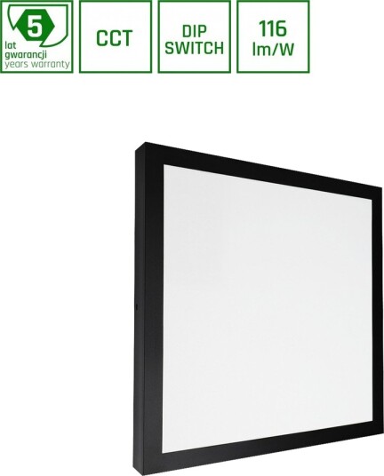 Nymphea Select 24W/35W/40W Cct 230V 120 St Ip20 400X400x33 Mm Svart