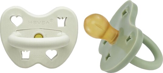 Hevea Smokker 3-36 Md. 2-pack Naturgummi Pine Eng Hevea 3-36 md Smokk Grønn Hvit