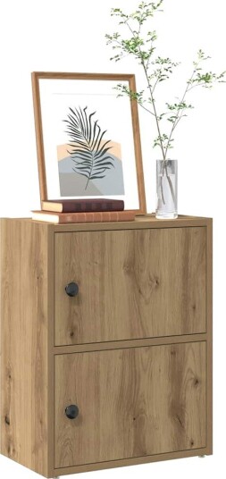 Bokhylle artisan eik 40x24x52 cm konstruert tre
