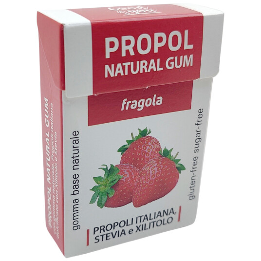Naturlig Propolis Tyggegummi PROPOL Jordbær Naturlig Propolis Tyggegummi PROPOL Jordbær