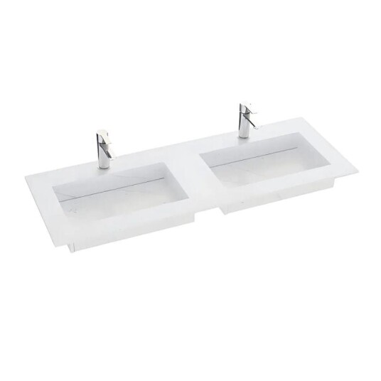 Dansani Inzo Angular D45,50cm Silestone Eternal Statuario 180-199cm Dobbel