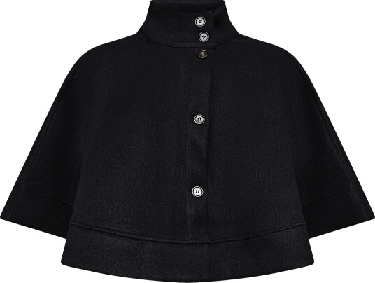 Vero Moda Vmkleo Highneck Button Cape Jrs Zld Black M/L Vero Moda Vmkleo Highneck Button Cape Jrs Zld Black M/L