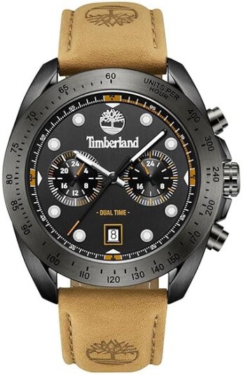 Timberland Herreklokke TDWGF2230501 Carrigan Grå/Lær Ø44 mm