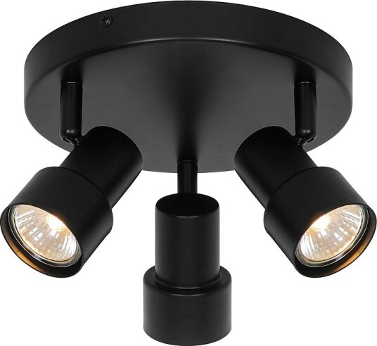 Nordlux Taklampe Boston 3 rondel Svart Spotlys