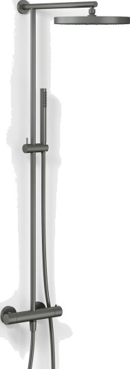 Semplice Termostatsett SRL10 S02 XXL Rain DeLux ø28cm EasyClean PVD Matt Pistolmetall Semplice Termostatsett SRL10 S02 XXL Rain DeLux ø28cm EasyClean PVD Matt Pistolmetall