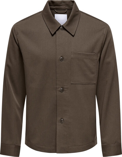 ONLY & SONS Onsmiro Reg 0346 Overshirt Frml Brown M