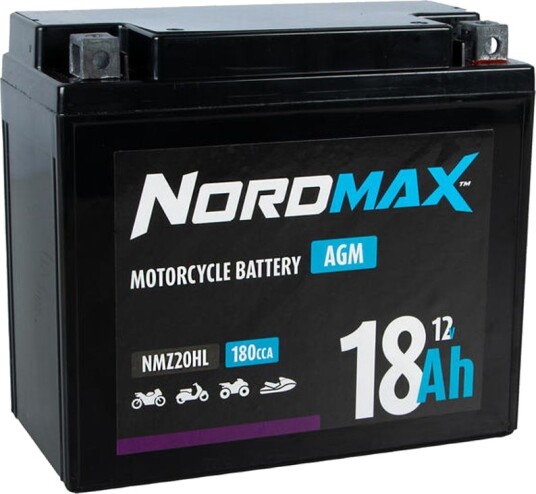 Nordmax 12v 18ah Nordmax (AGM) Batteri 178x87x153 Nordmax 12v 18ah Nordmax (AGM) Batteri 178x87x153