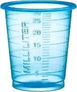 Medicinbæger 30 Ml Pp Eco Gul,100 Ps X 90 Stk/Krt