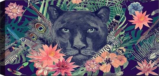 Canvasbilde YTY Animals Flerfarget 120x50 cm