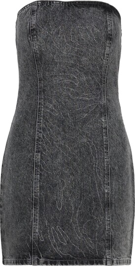 ROTATE | Rhinestone Denim Dress | 36 ROTATE | Rhinestone Denim Dress | 36