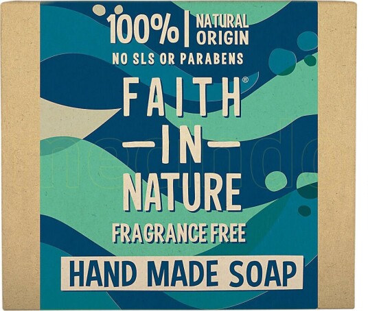 Faith in Nature Fast Såpe Uparfymert 100 g