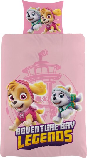 Licens Paw Patrol sengetøy 100% bomull Barnesengetøy 140x200 cm Adventure Bay Legends