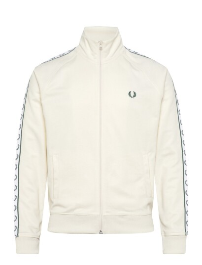 Fred Perry Constrast Taped Trk Jkt Cream XS Fred Perry Constrast Taped Trk Jkt Cream XS