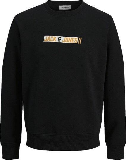 Jack & Jones Collegegenser Jjmunk Sweat Crew Neck Svart