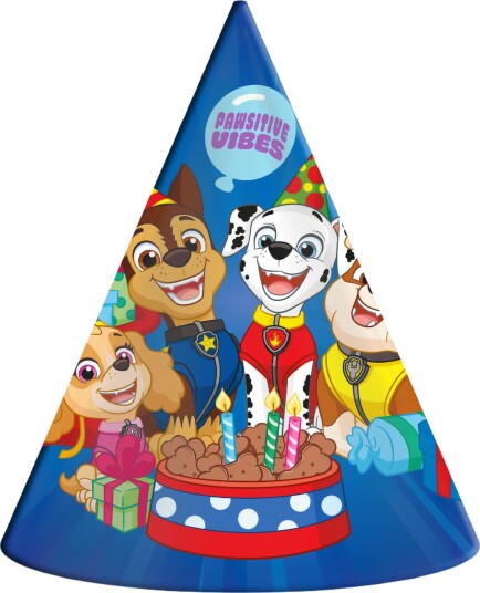 Santex Partyhatter Paw Patrol™ Party 6-pakning 9886 0-99