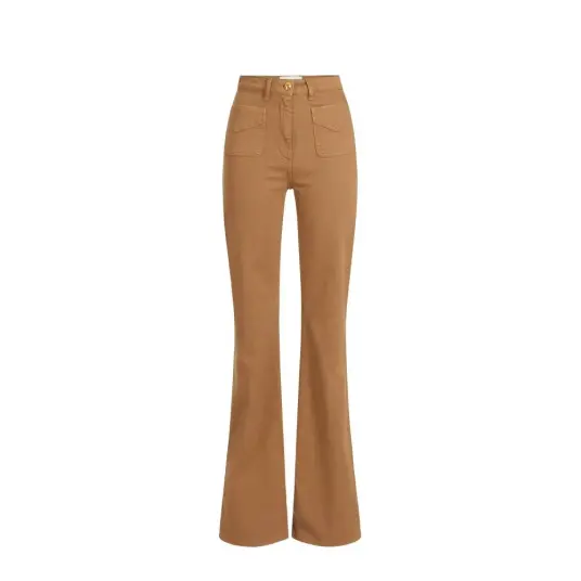 Elisabetta Franchi Dame Jeans Brun W32