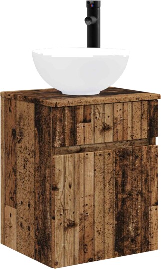 Vegghengt servantkommode Gammelt tre 39 x 35 x 63 cm Vegghengt servantkommode Gammelt tre 39 x 35 x 63 cm