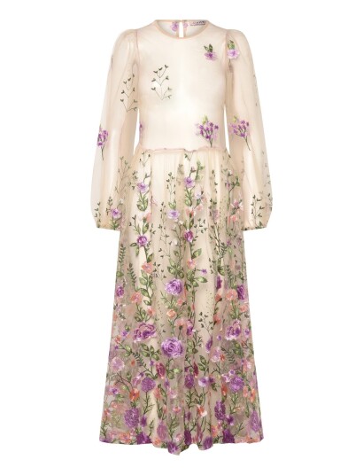 A View Fuschia Dress Cream 36 A View Fuschia Dress Cream 36