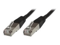 MicroConnect - Nettverkskabel - RJ-45 (hann) til RJ-45 (hann) - 10 m - FTP - CAT 5e - svart