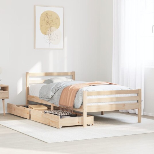Sengeramme uten madrass 90x190 cm heltre furu