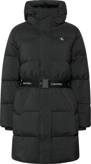 Calvin Klein Jeans Belted Midweight Long Puffer Black XL Calvin Klein Jeans Belted Midweight Long Puffer Black XL